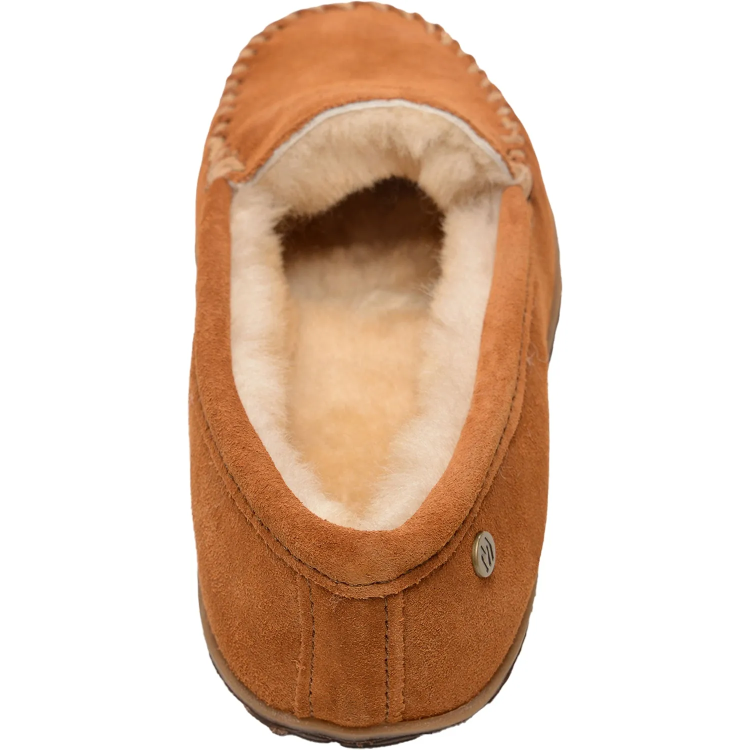 Men's Minnetonka Sheepskin Tobie Brown W/R Suede