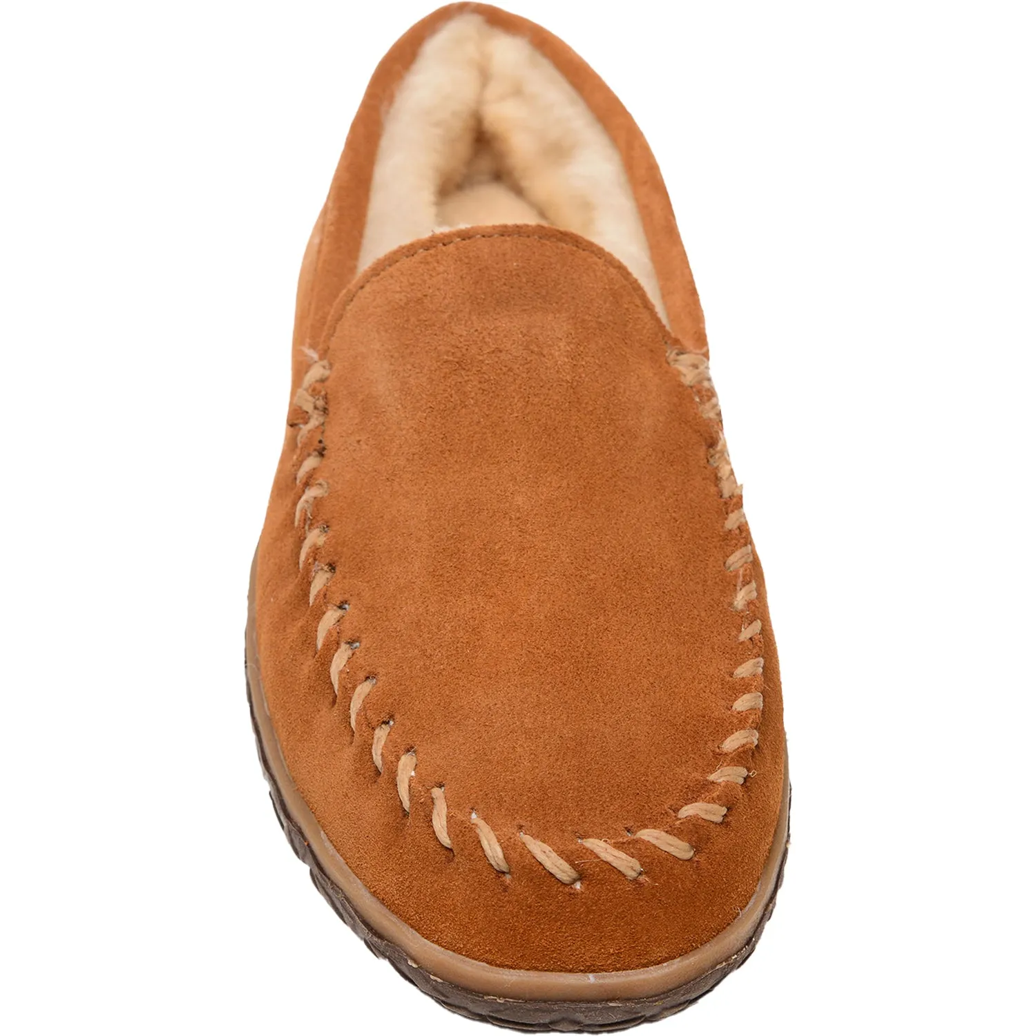 Men's Minnetonka Sheepskin Tobie Brown W/R Suede