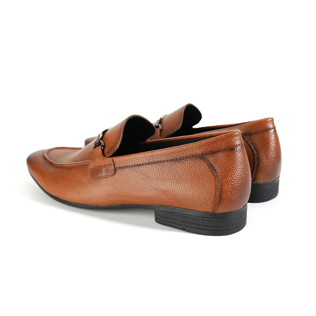 Monkstory Buckled Flexi Business Slip-Ons - Tan