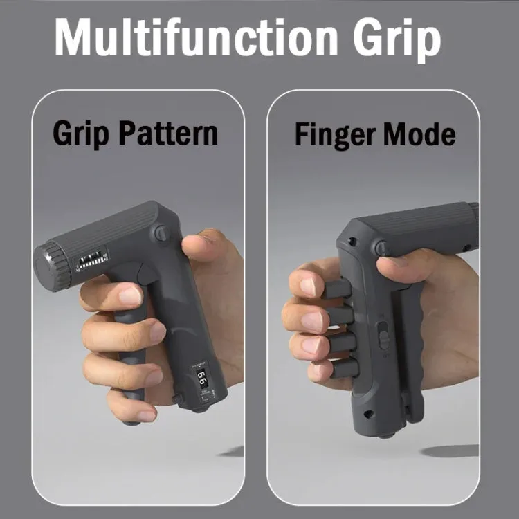 Multifunctional Grip Strength Finger Strength Trainer Fitness Stress Reduction Equipment, Color: Deep Gray Finger Pressure Electronic Counting