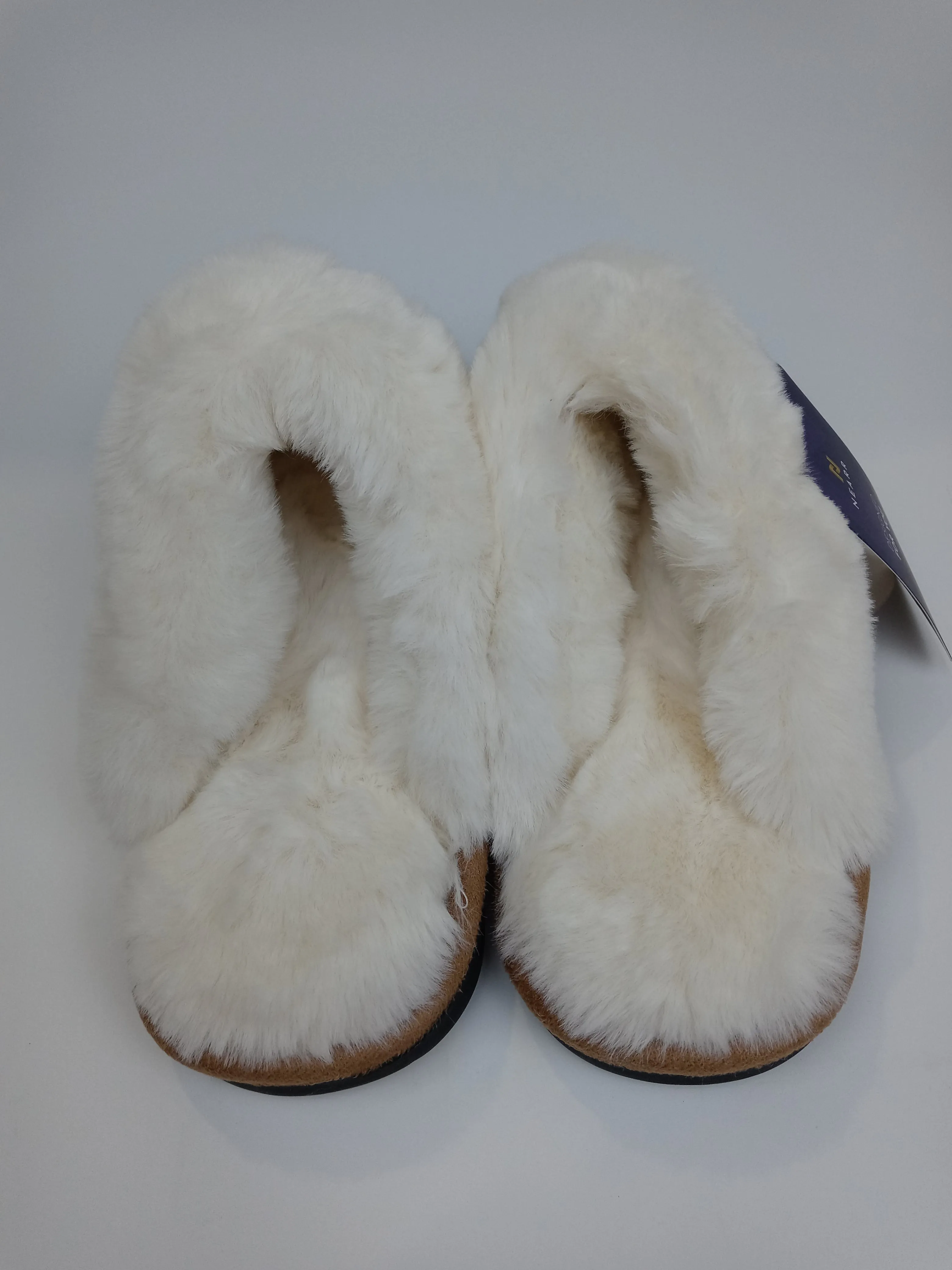 Nearr Womens Memory Foam House Slippers  Faux Fur Nonslip Chestnut XLarge