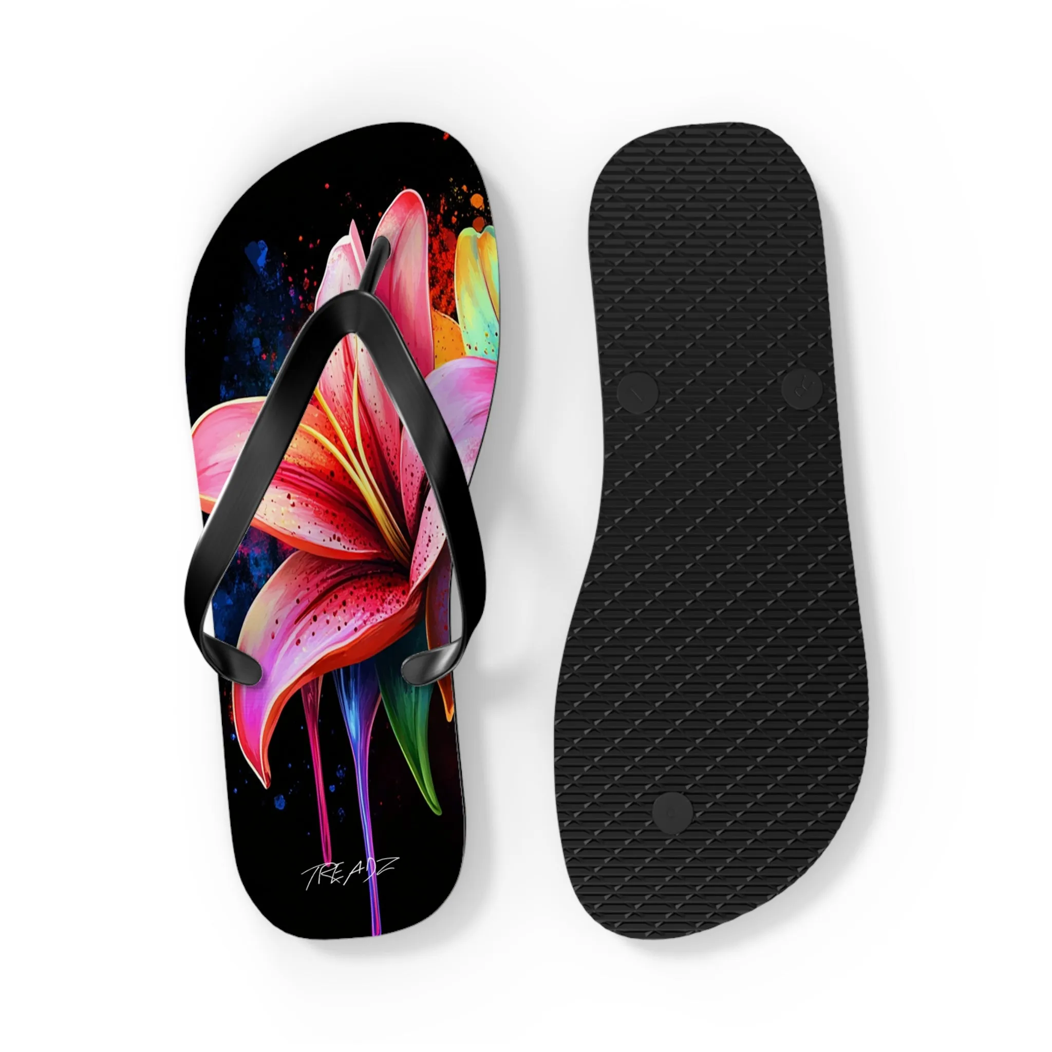 Neon Nights Flip Flops