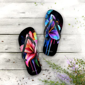 Neon Nights Flip Flops