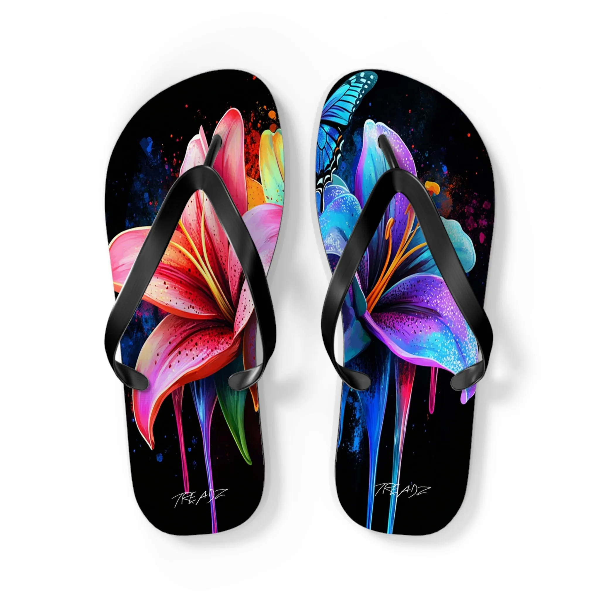 Neon Nights Flip Flops