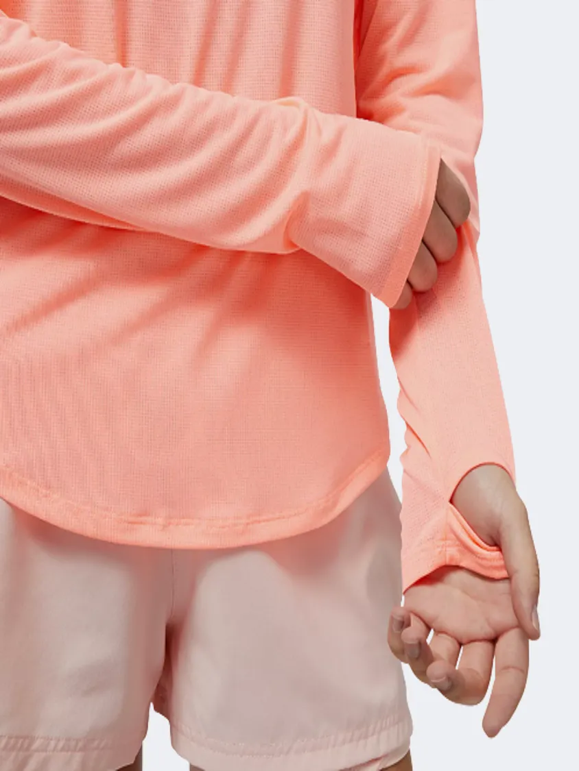 New Balance Accelerate Long Women Performanc Long Sleeve Grapefruit