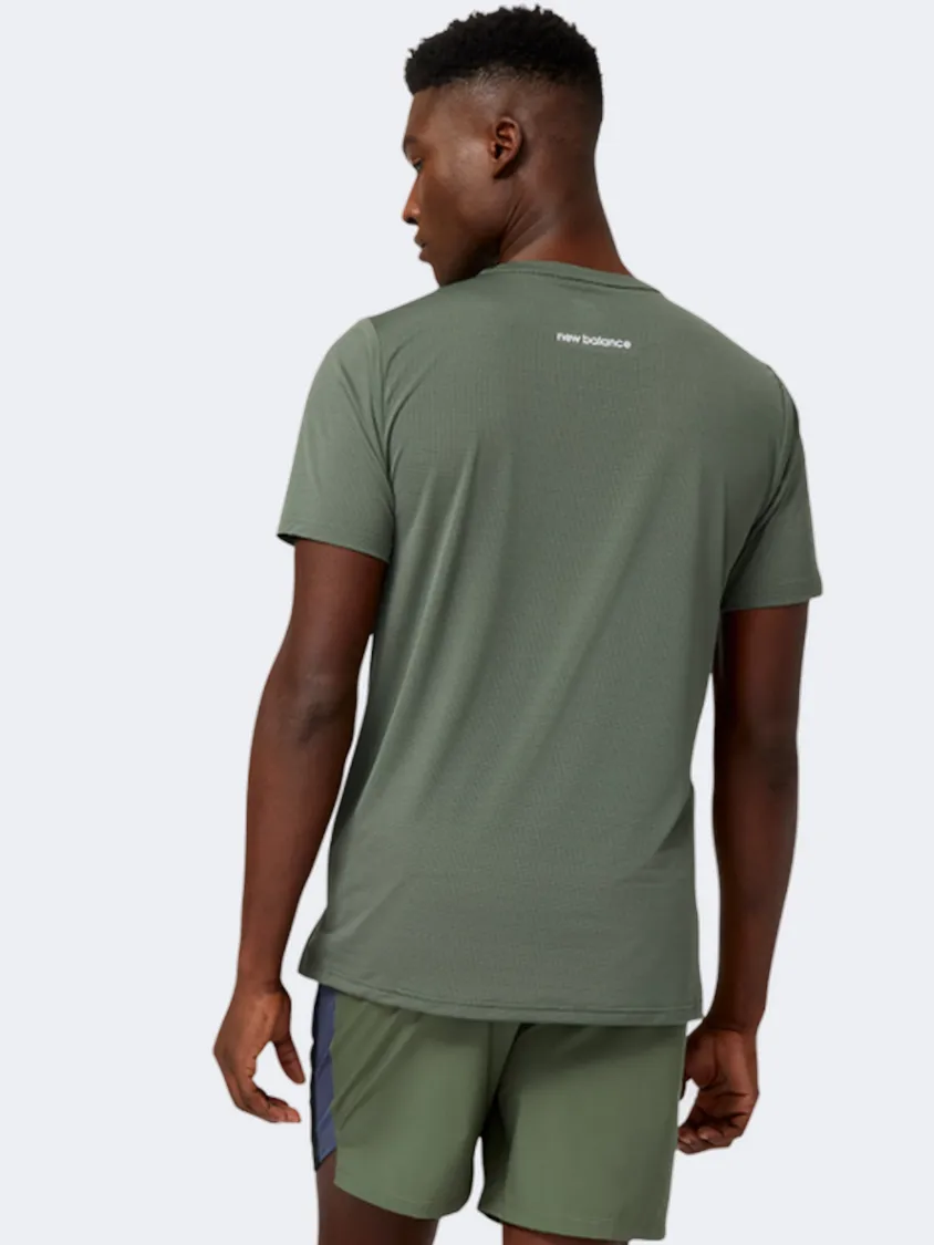 New Balance Accelerate Men Performanc T-Shirt Deep Olive Green