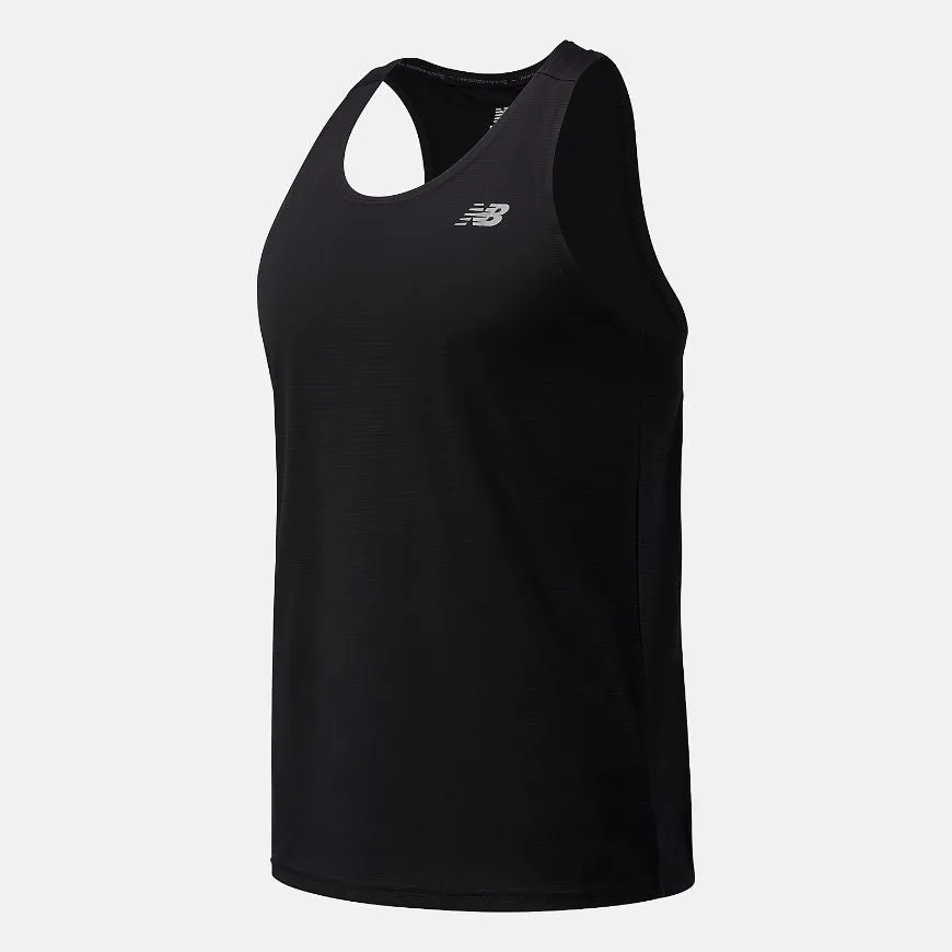 New Balance Accelerate Men Running Tank Top Black