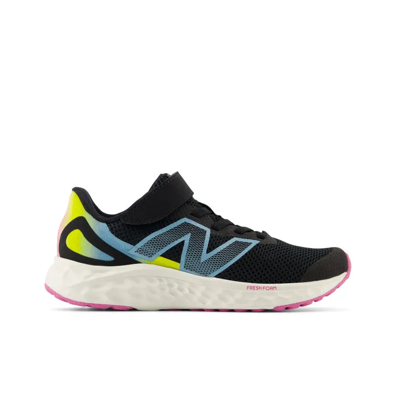 NEW BALANCE ARISHI V4  VELCRO YOUTH - BLACK AQUA