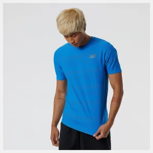 New Balance | Q Speed Jaquard Short Sleeve | Men's | Serene Blue