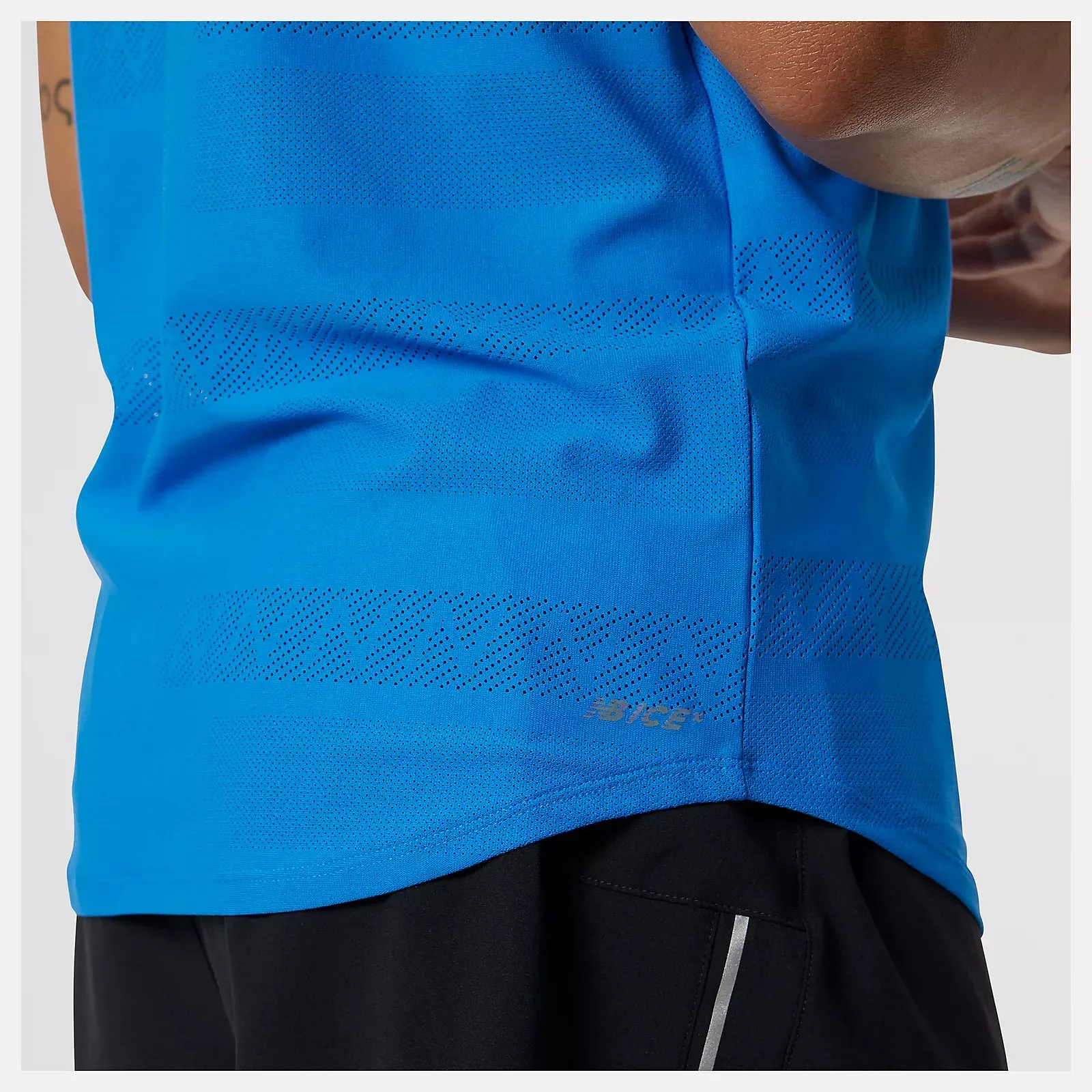 New Balance | Q Speed Jaquard Short Sleeve | Men's | Serene Blue