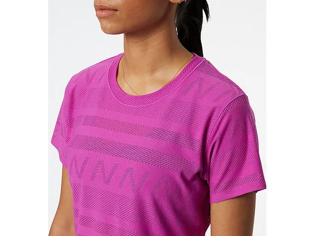 New Balance | Q Speed Jaquard Short Sleeve | Women's | Magenta Pop