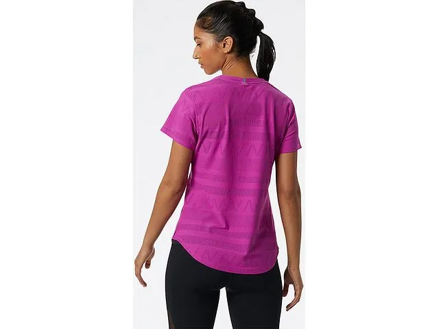 New Balance | Q Speed Jaquard Short Sleeve | Women's | Magenta Pop