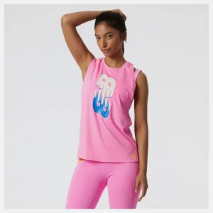 New Balance Relentless Women Performance Tank Vibrant Pink