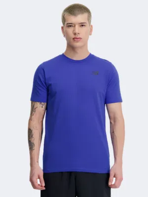 New Balance Tenacity Heathertech Men Performance T-Shirt Marine Blue Heather