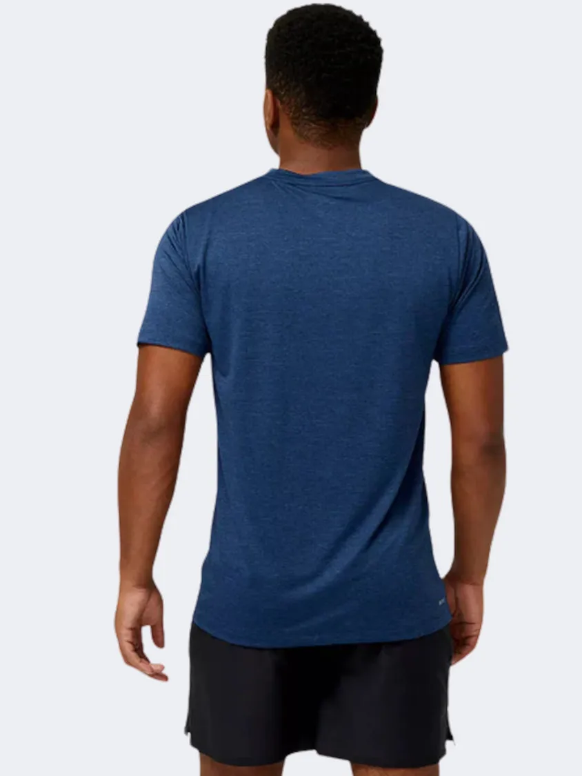 New Balance Tenacity Men Performanc T-Shirt Navy/Natural/Heather