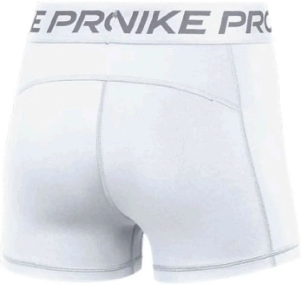 Nike Pro 365 Women's 3 Inch Shorts XLarge White