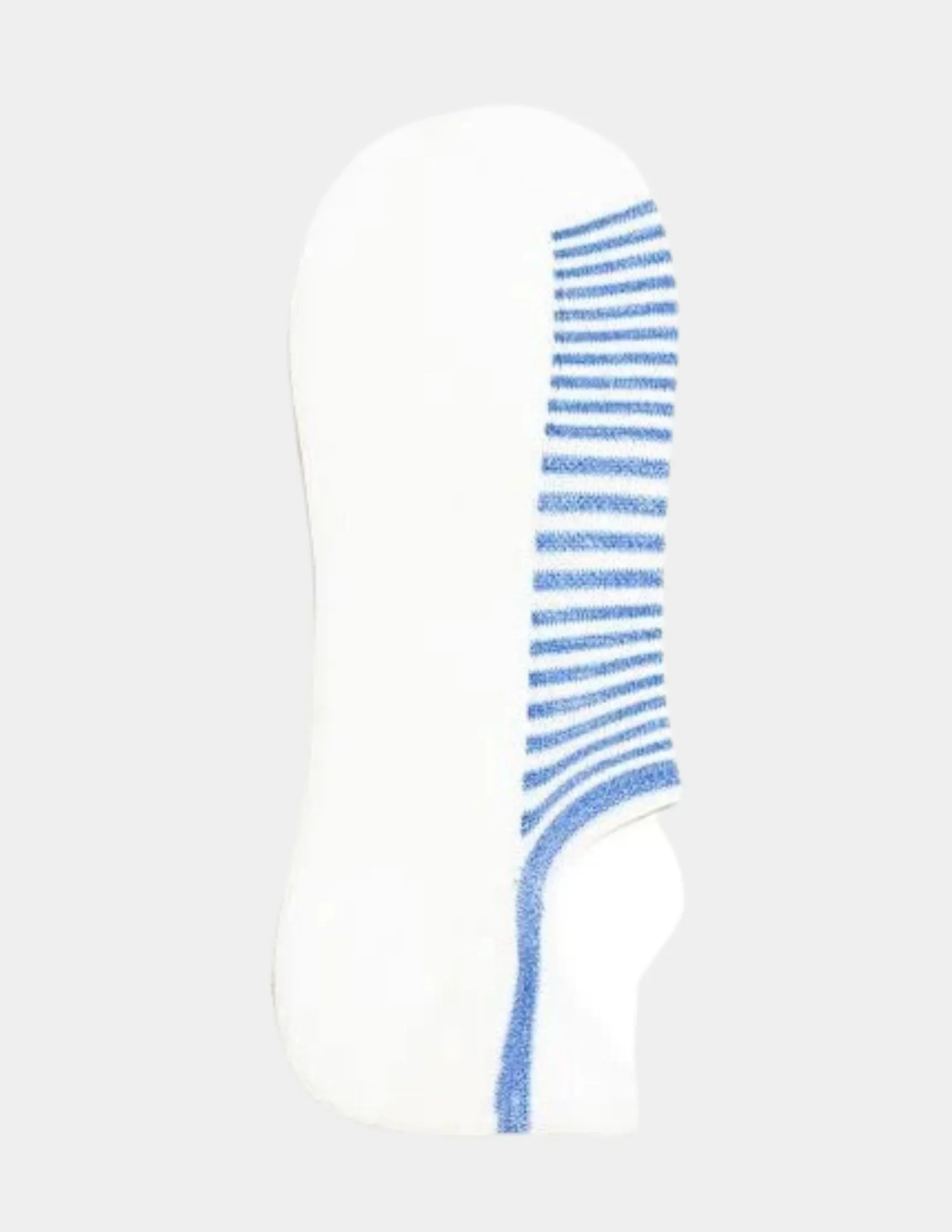 No Show Sneaker Palio Stripe Socks | White/Blue