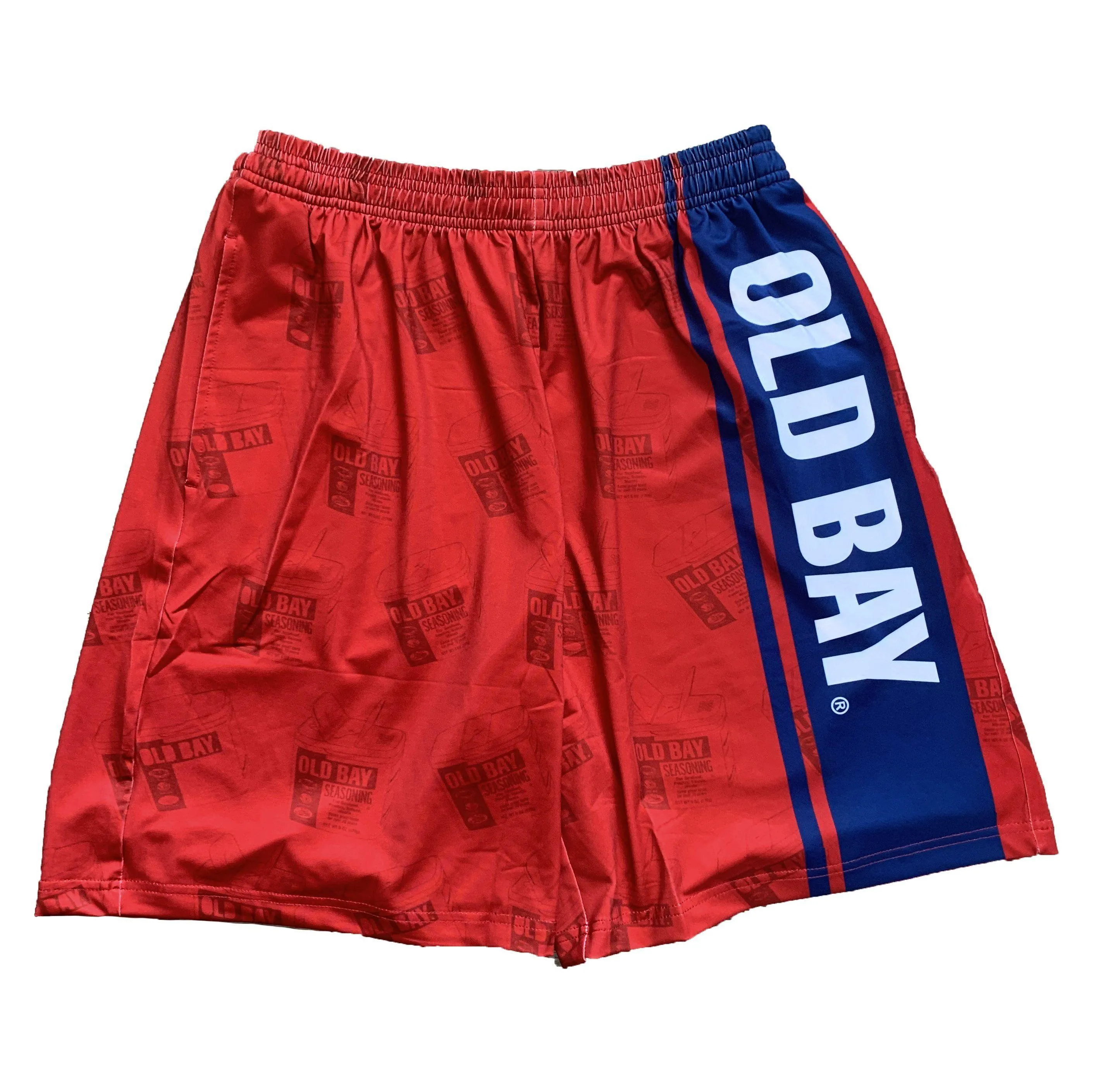 OLD BAY Can w/ Logo Stripe (Red) / Athletic Shorts (Men)