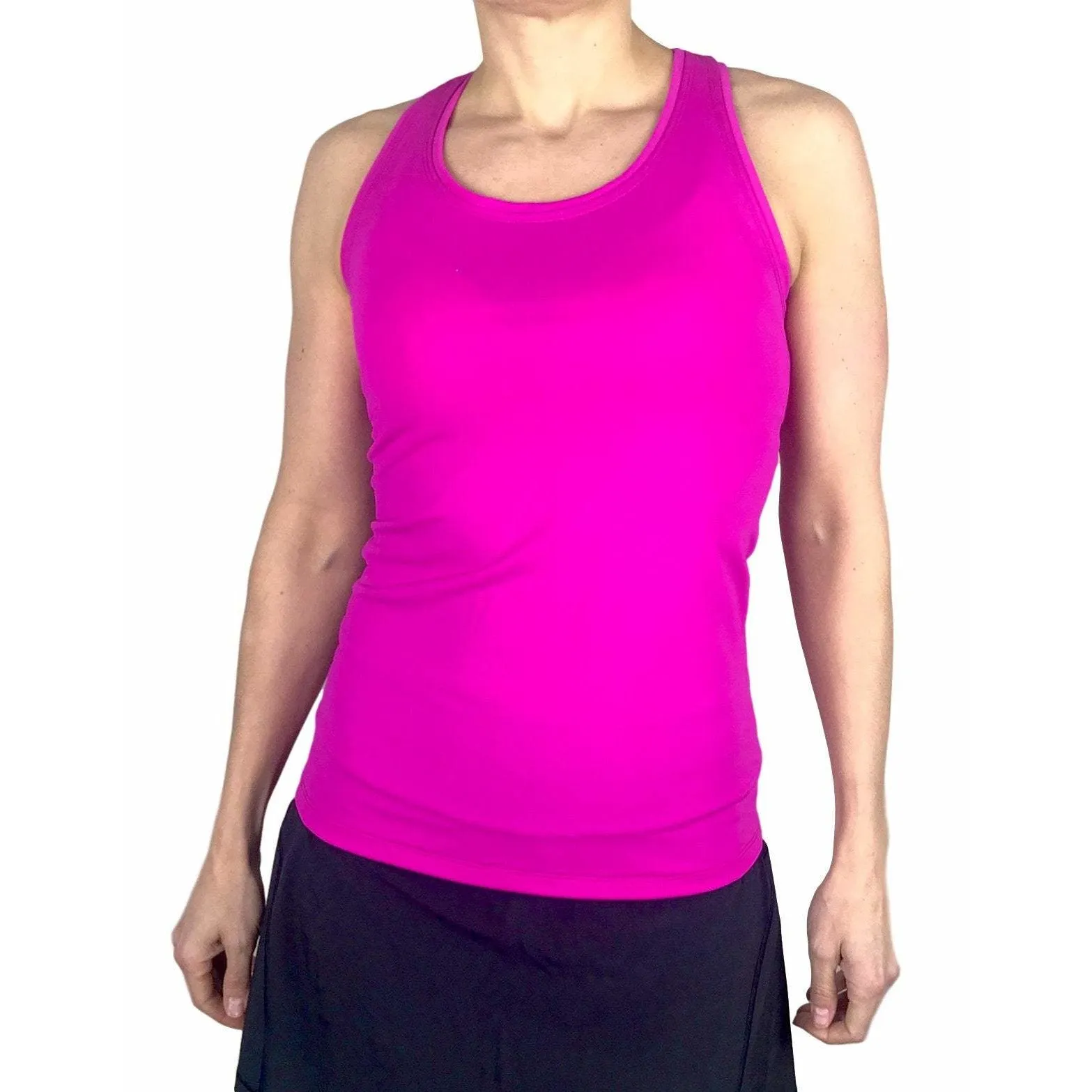 Pink Racerback Athletic Tank, Golf Shirt, Tennis Shirt, Running Shirt or Top, Yoga Top