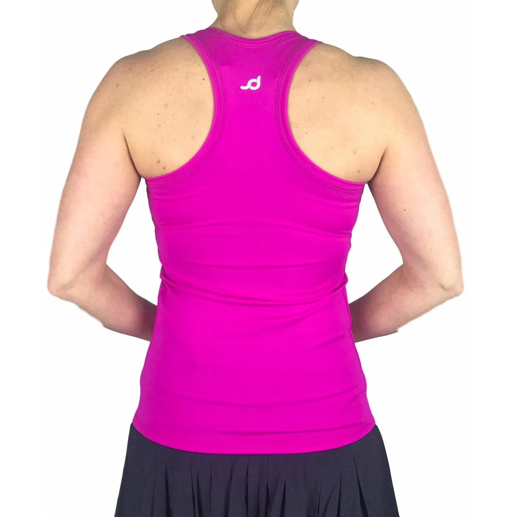 Pink Racerback Athletic Tank, Golf Shirt, Tennis Shirt, Running Shirt or Top, Yoga Top