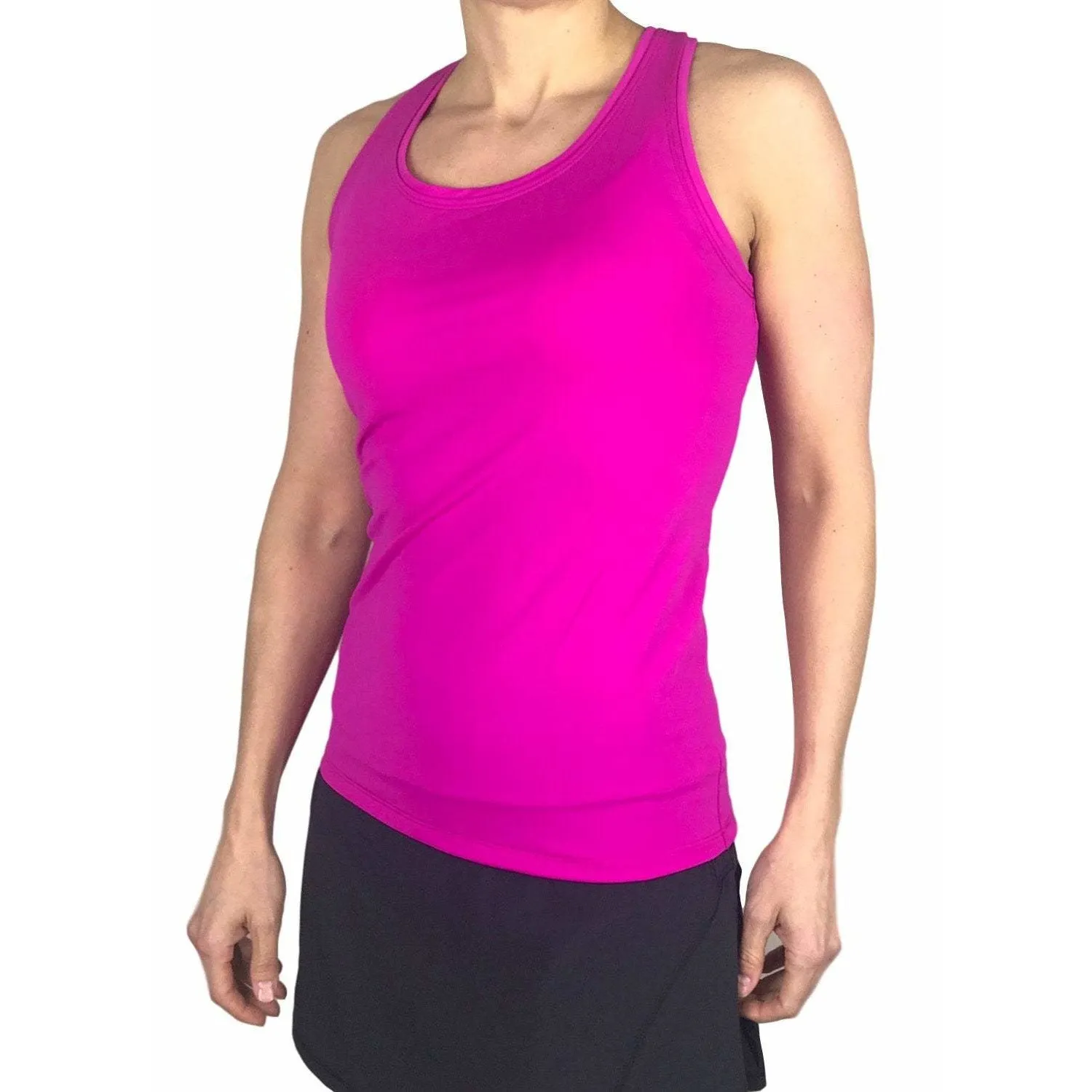 Pink Racerback Athletic Tank, Golf Shirt, Tennis Shirt, Running Shirt or Top, Yoga Top