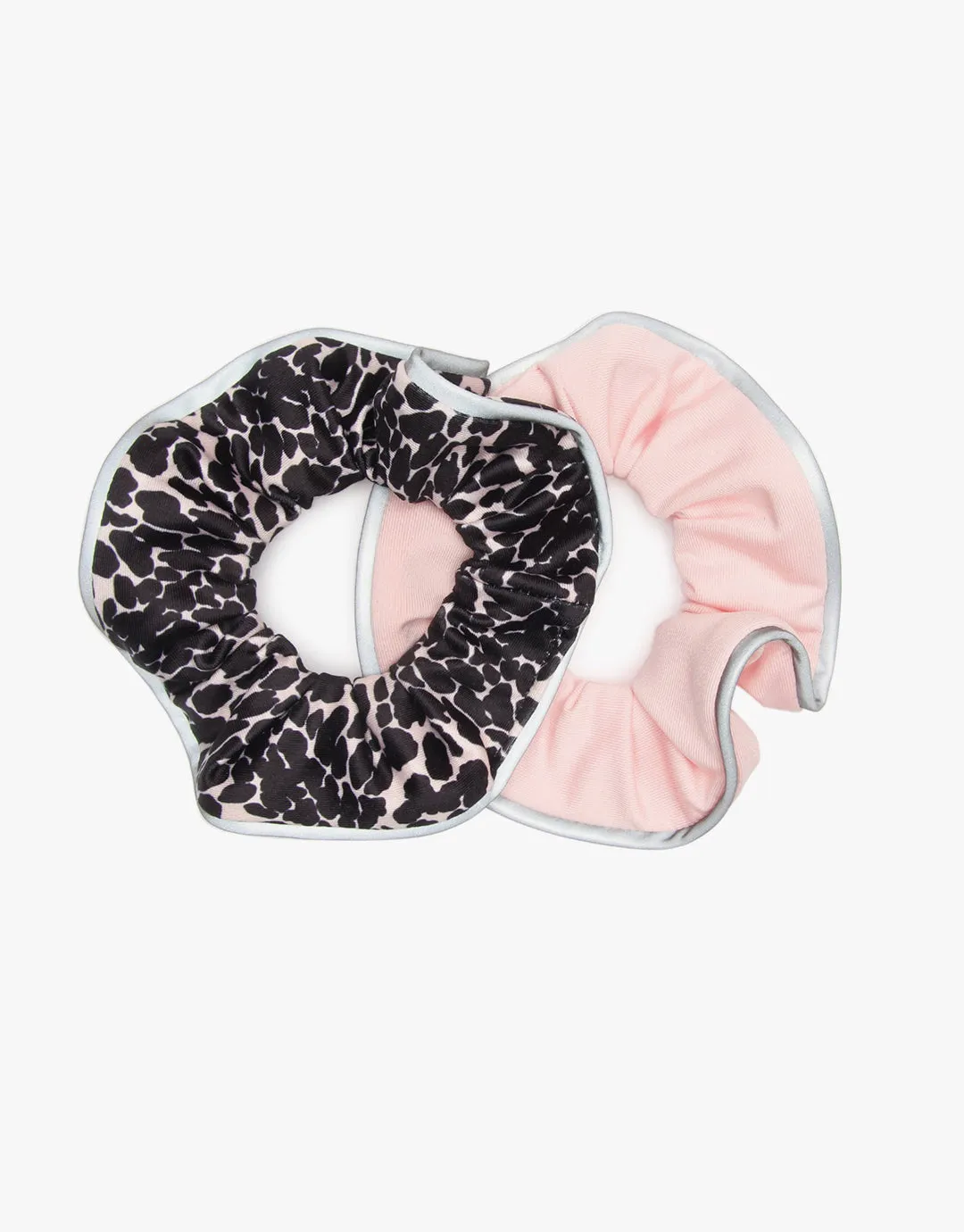 Printed Reflective Athletic Scrunchies