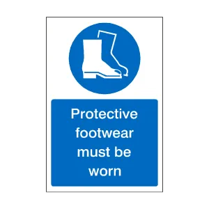 Protective Footwear Must Be Worn Sticker