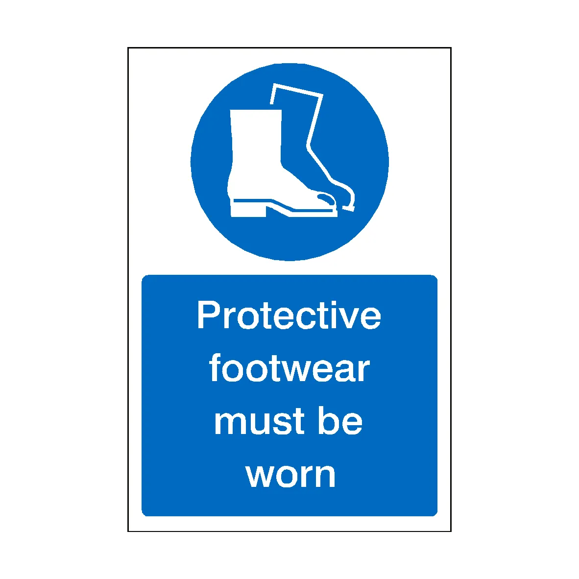 Protective Footwear Must Be Worn Sticker