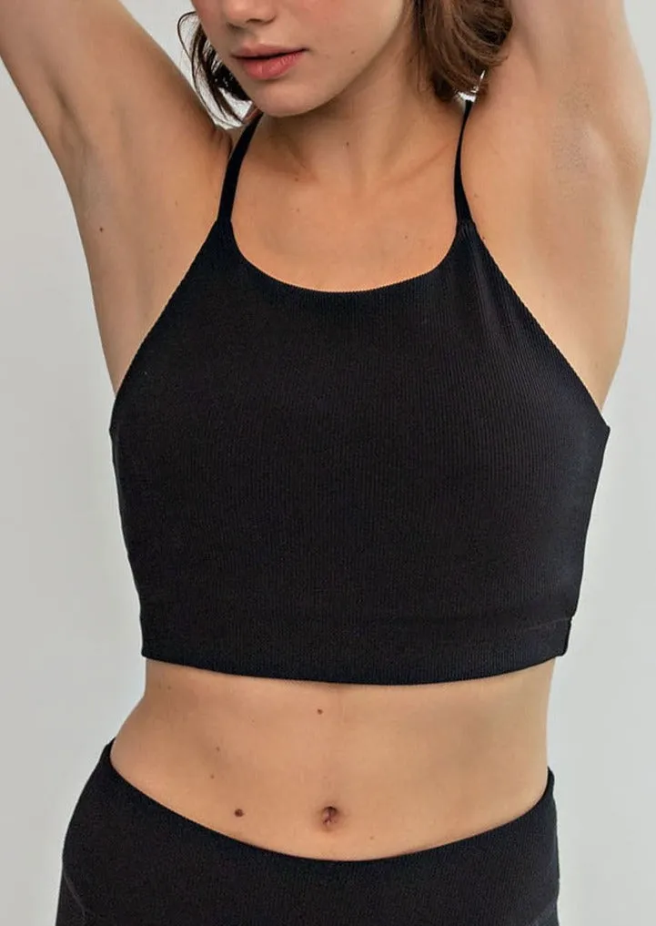 Rae Mode Nylon Rib Crop Top