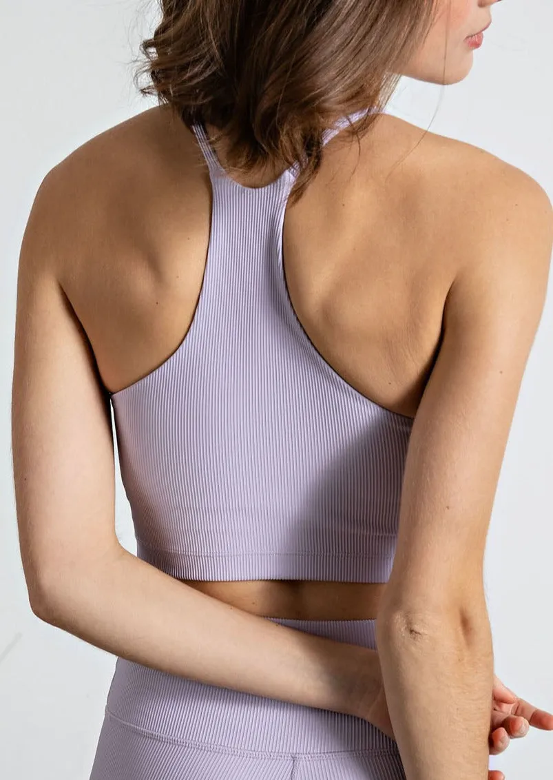 Rae Mode Nylon Rib Crop Top