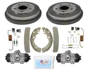 Rear Drums Brake Shoes Spring Kit Wheel Cylinders Fits Honda CRV 1997-2001