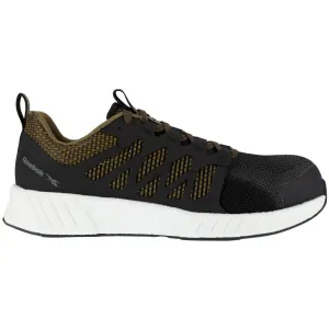 Reebok Mens Sage/Black Textile Oxfords Fusion Flexweave Work CT