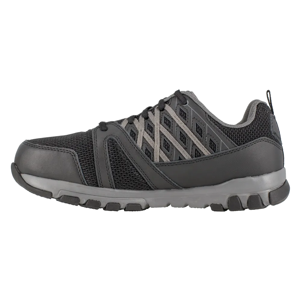 Reebok RB416 Women's Steel Toe Athletic Oxford - Black-Grey