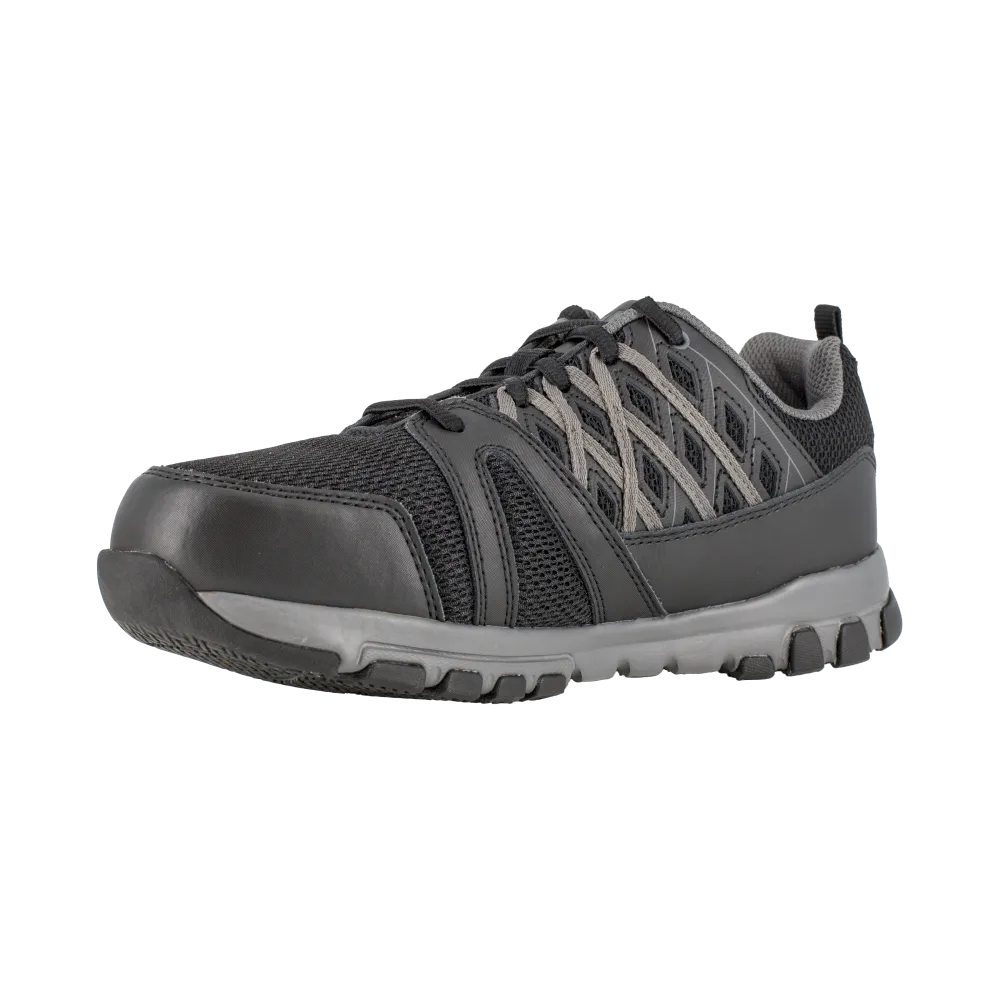 Reebok RB416 Women's Steel Toe Athletic Oxford - Black-Grey