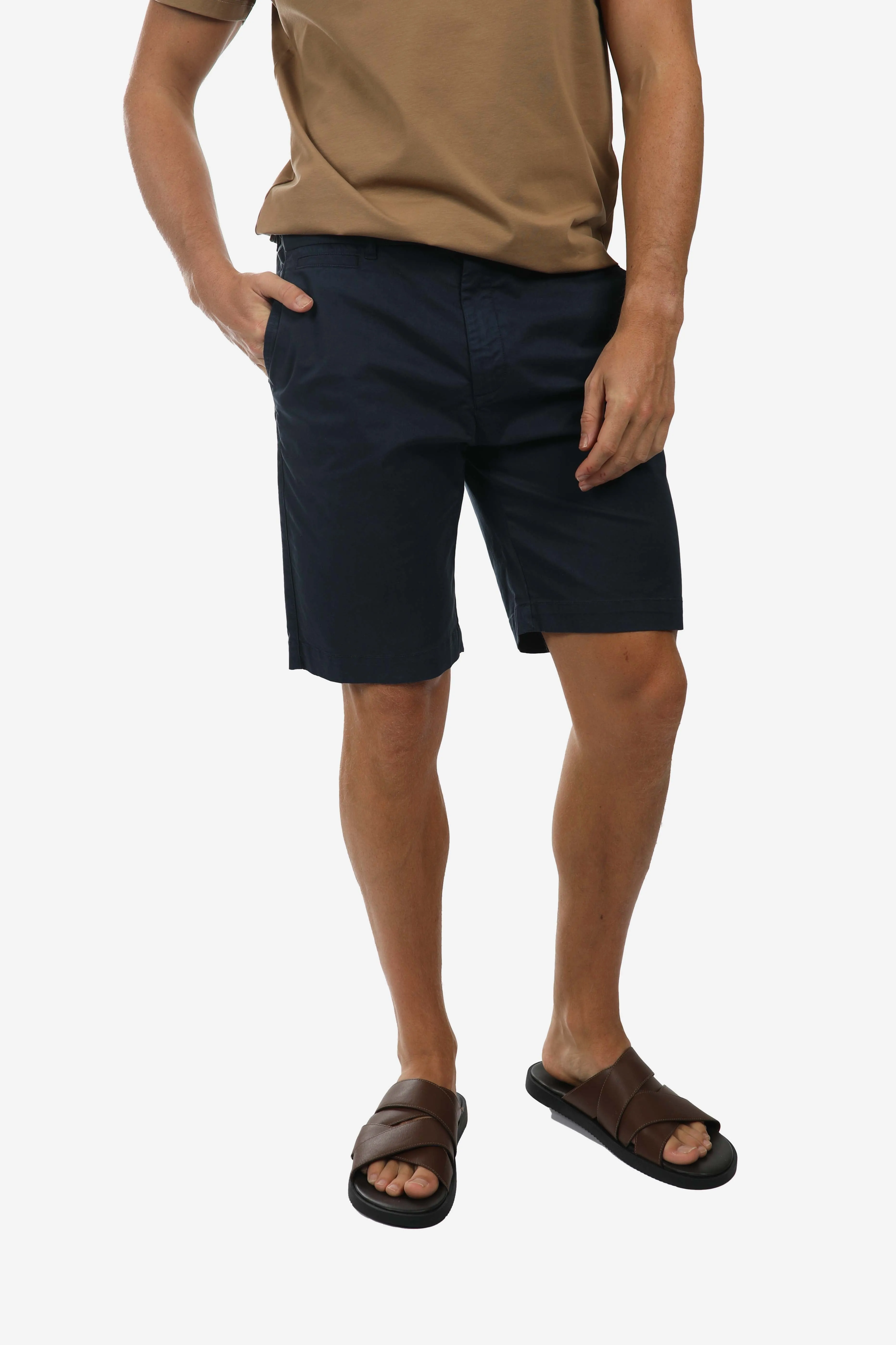 Relaxed Fit Navy Chino Short