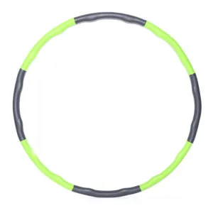 Removable Foam Thin Waist Fitness Ring(Green Gray 8 Sections)