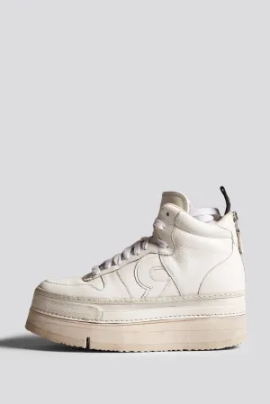 RIOT LEATHER HIGH TOP - WHITE LEATHER