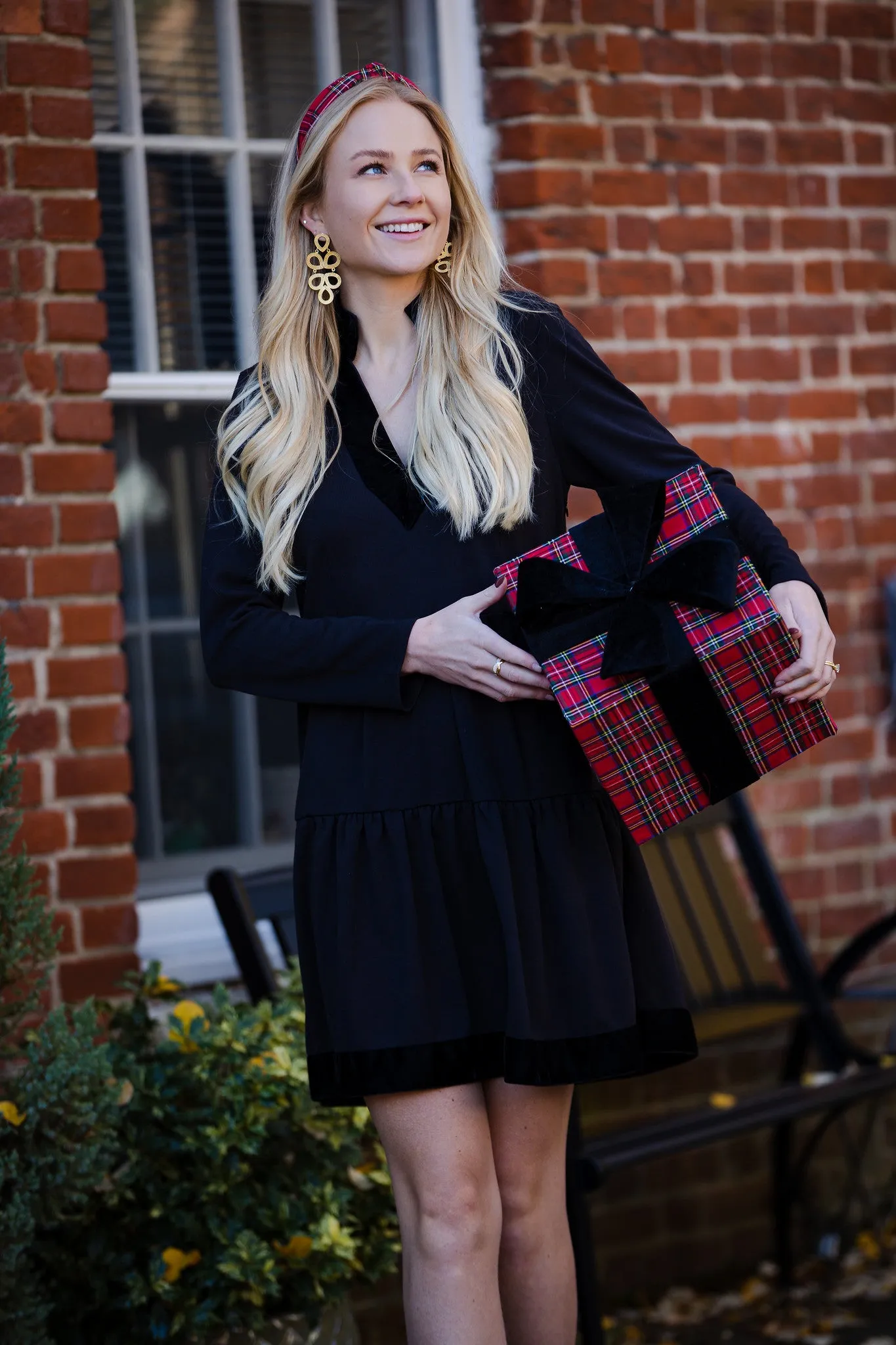 Sail to Sable Long Sleeve Fit and Flare Dress - Black