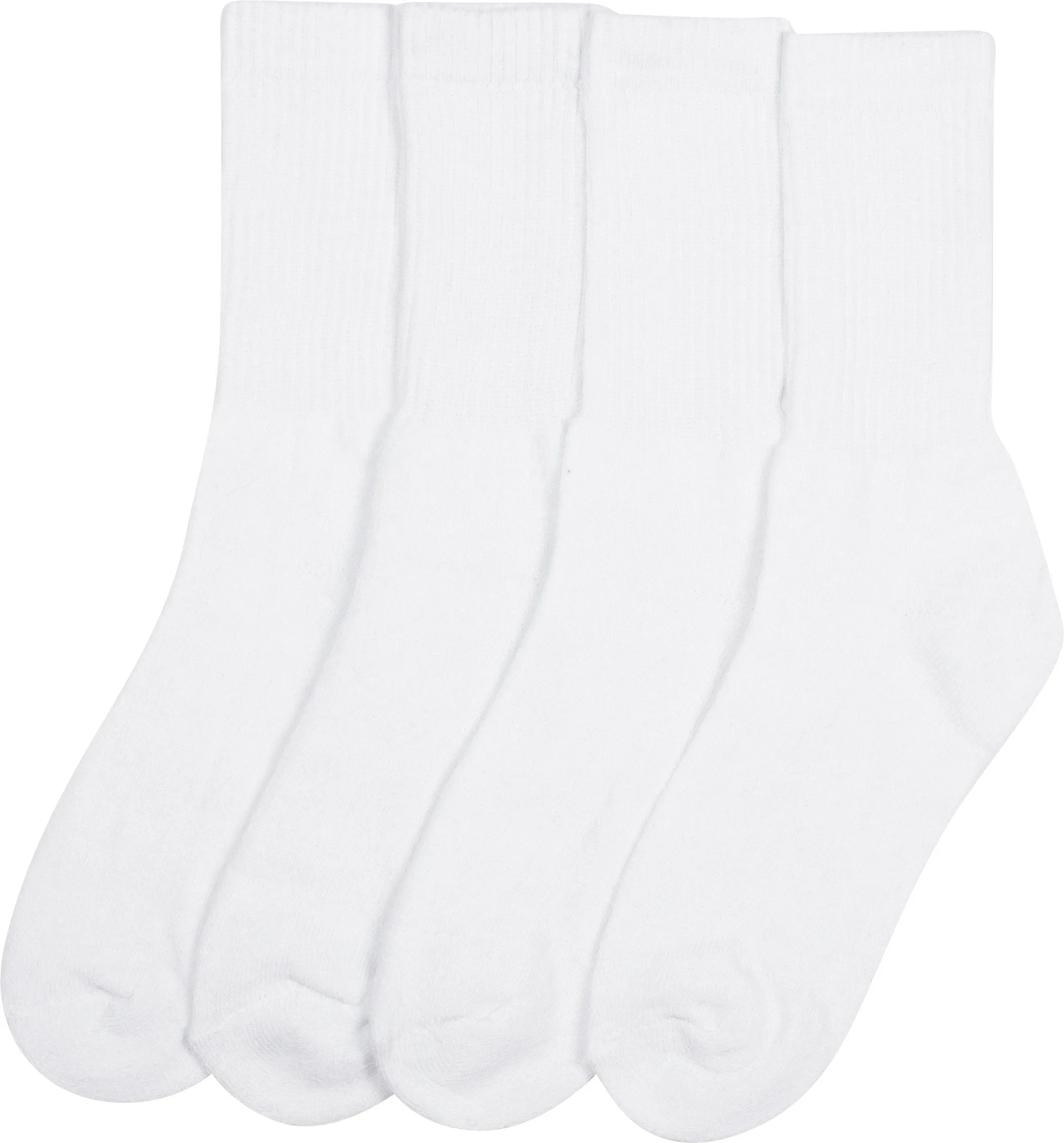 Sakkas Men's Basic Cotton Blend Athletic / Sport Crew Socks Value 4-Pack