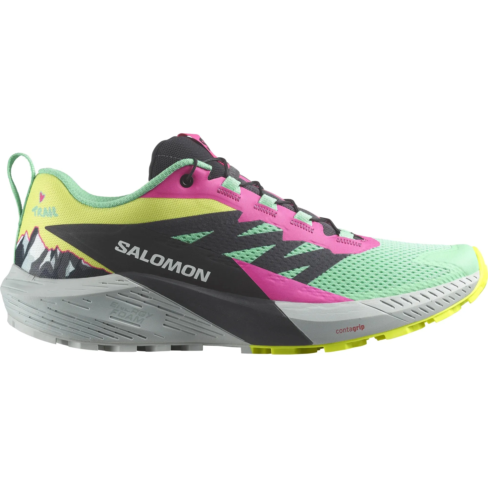 Salomon Sense Ride 5 Martina LTD Trail Running Shoes Biscay Green / Phantom / Pink Glow