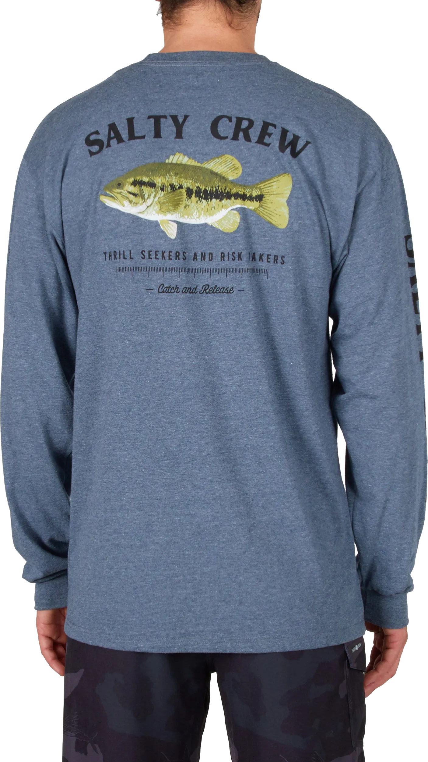 Salty Crew Men&#x27;s Bigmouth Long-Sleeve Premium Tee Athletic Heather | Buy Salty Crew Men&#x27;s Bigmouth Long-Sleeve Premium Tee Athletic Heather here | Outnorth