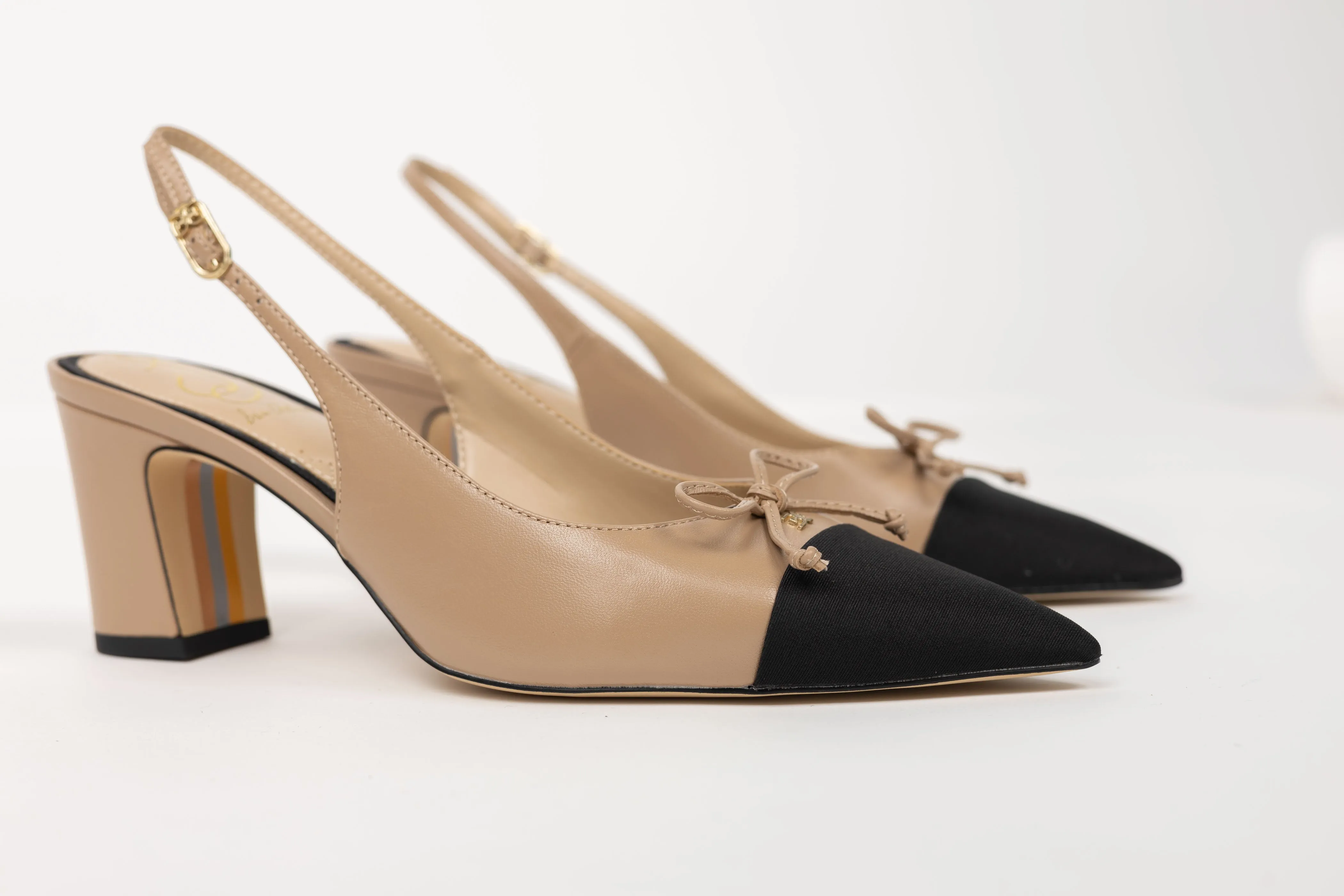 Sam Edelman Willette Slingbacks in Tan/Black