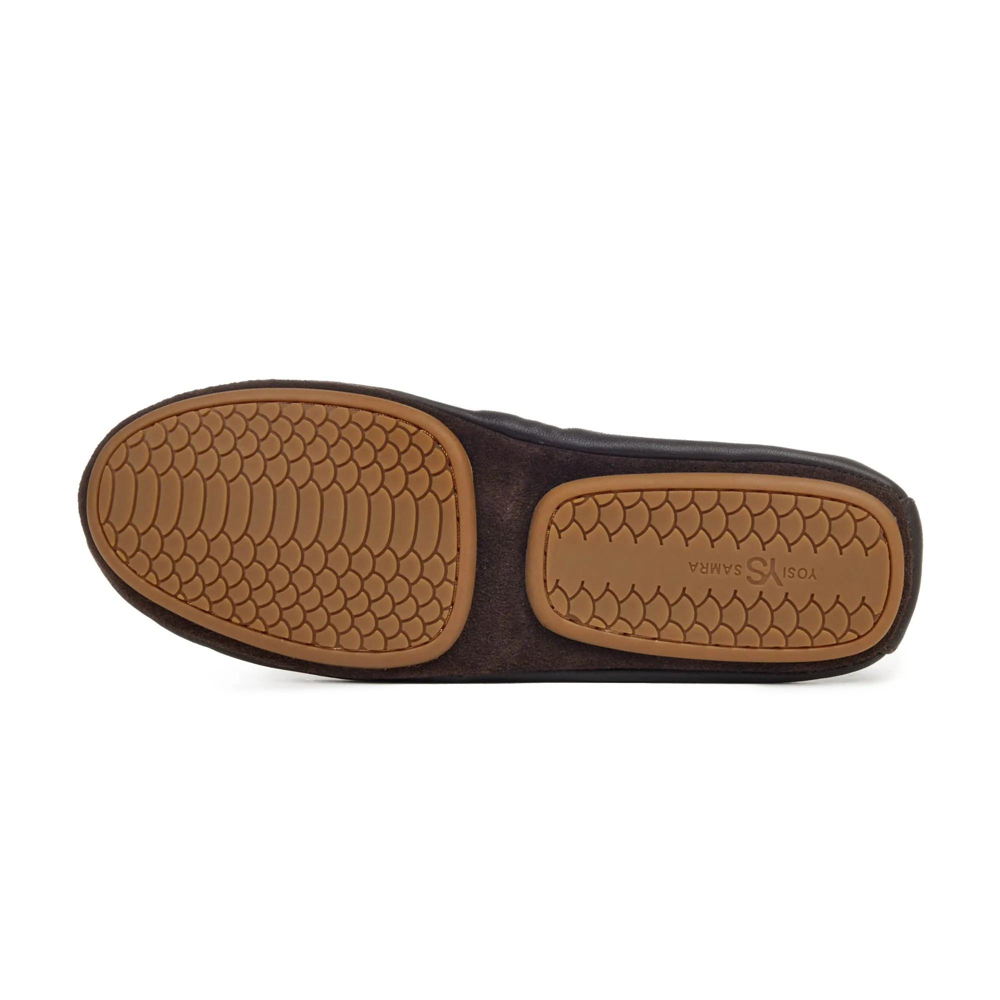 Samara Foldable Ballet Flat in Coffee Leather