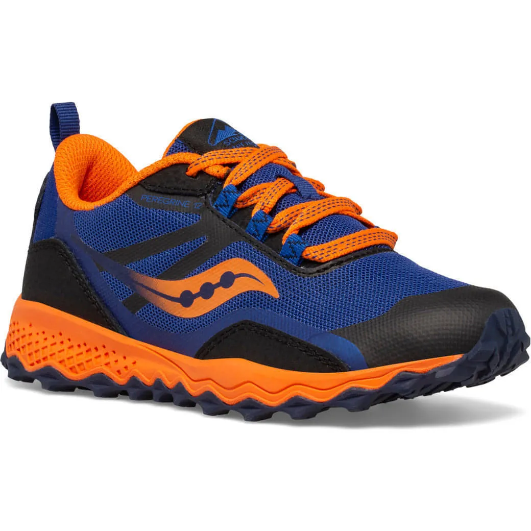 Saucony Peregrine 12 Shield Junior Trail Running Shoes - Navy