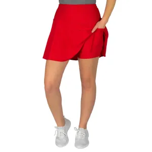 Shocking Red Golf and Tennis Skort - SwingStyle®