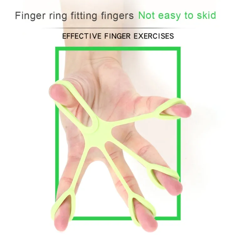 Silicone Finger Trainer Device Fan-shaped Pull Ring(Light Gray)