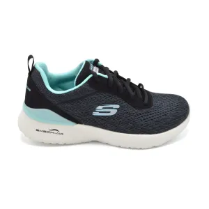 Skechers Wide Fit Trainer - Skech-Air Dynamight Top Prize - 2E Fitting - Black/Torquoise