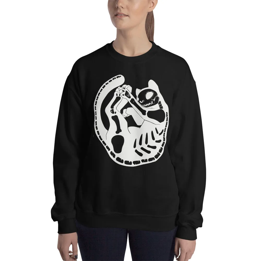 Skeleton Cat Sweatshirt