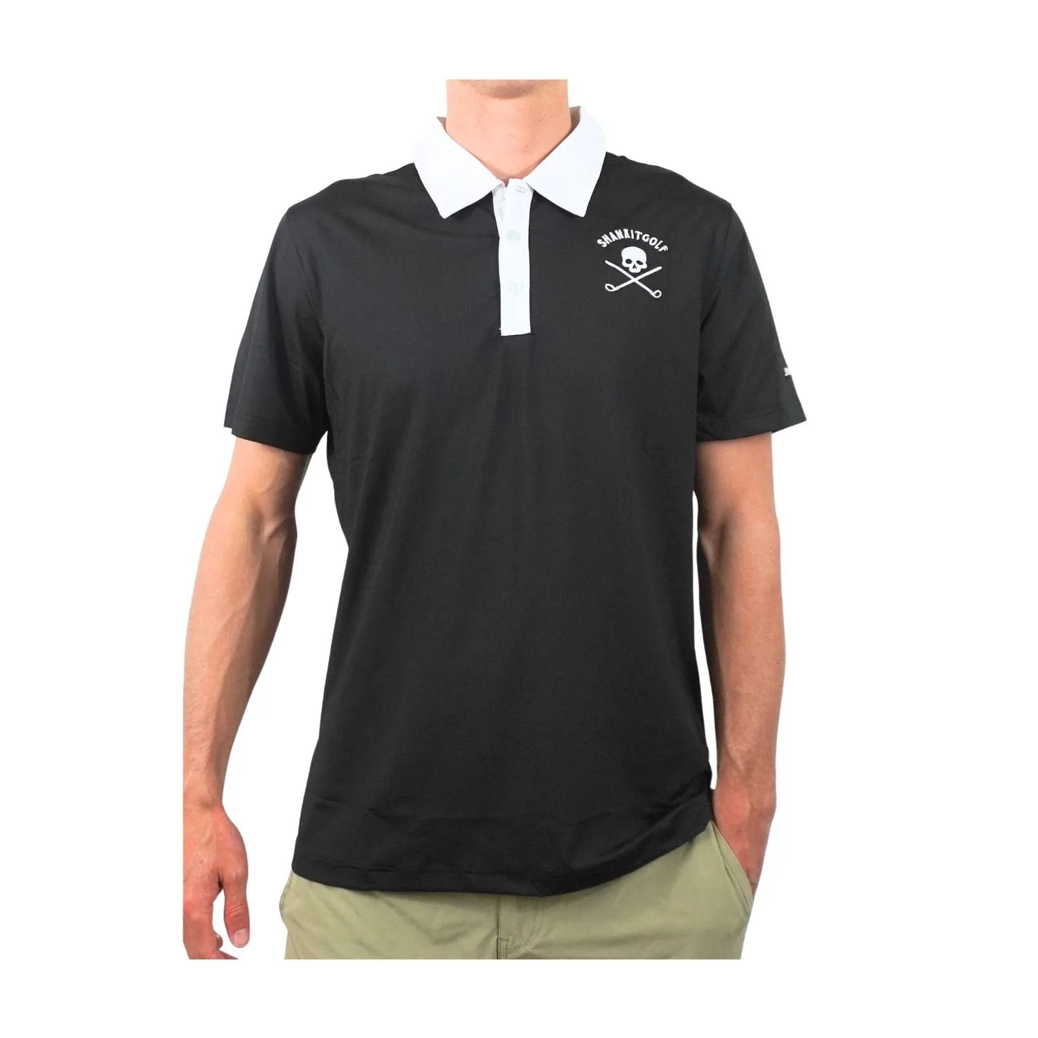 Skull Golf Polo Black