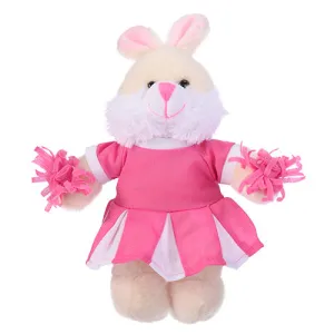 Soft Plush Bunny in Cheerleader Outfit